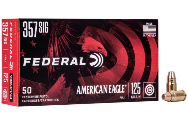 357 Sig 125 gr Full Metal Jacket American Eagle 50/Box