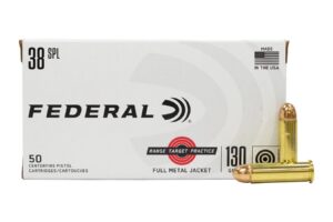 38 Special 130 gr FMJ Range/Target/Practice 50/Box