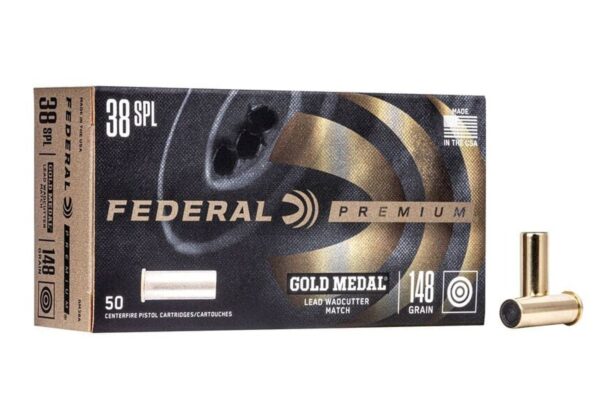 38 Special 148 gr Lead Wadcutter Gold Medal Handgun 50/Box