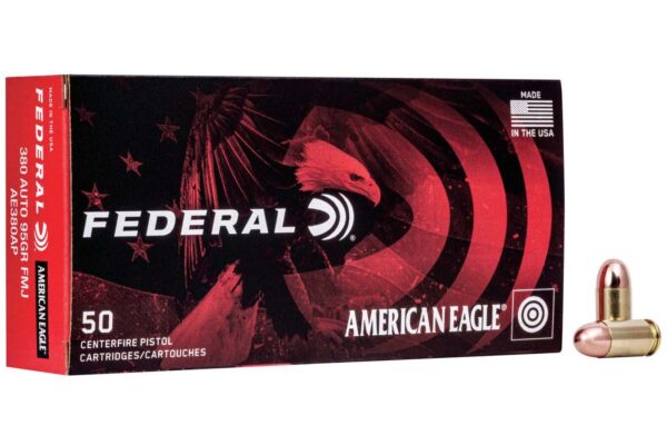 380 Auto 95 gr FMJ American Eagle 50/Box