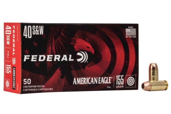 40 S&W 155 gr FMJ American Eagle 50/Box