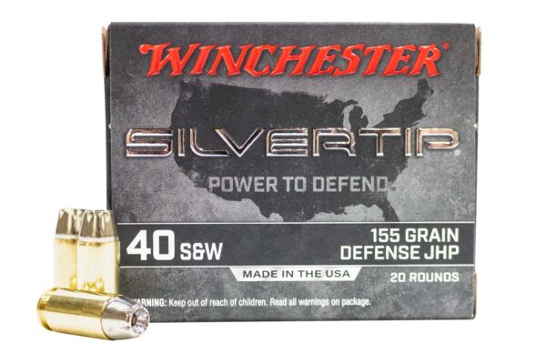 40 S&W 155 gr Jacketed Hollow Point Silvertip 20/Box