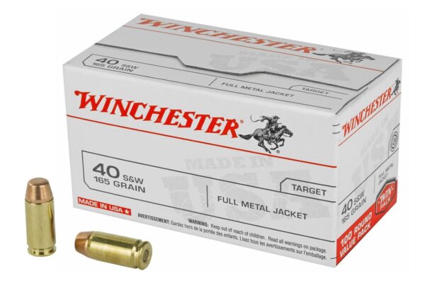 40 S&W 165 gr FMJ 100 Round Value Pack