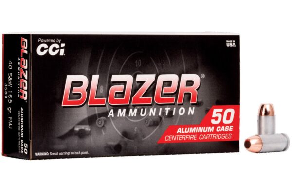 40 S&W 165 gr FMJ Blazer Aluminum 50/Box