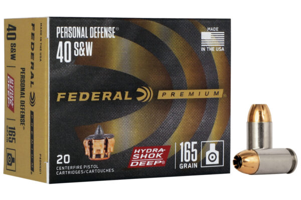 40 S&W 165 gr Jacketed Hollow Point Hydra Shok Deep 20/Box