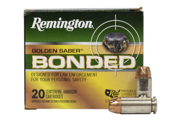 40 S&W 180 gr BJHP Bonded Golden Saber 20/Box