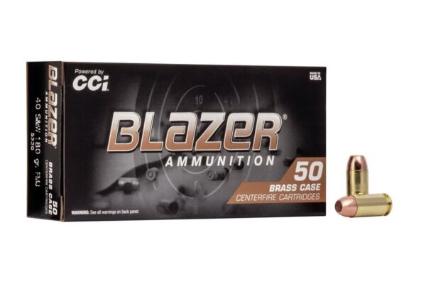 40 S&W 180 gr FMJ Blazer Brass 50/Box