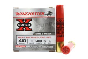 410 Bore 3 in 3/8 oz 6 Shot Super X Xpert High Velocity Steel 25/Box
