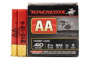 410 Gauge 2 1/2 in 1/2 oz 9 Shot AA Target Load 25/Box