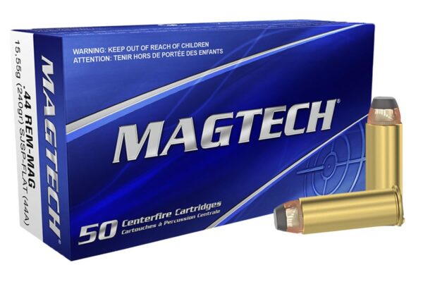 44 Rem Mag 240 gr Jacketed Soft Point- Flat 50/Box
