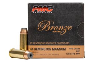 44 Remington Magnum 180 gr JHP Bronze Hunting 25/Box