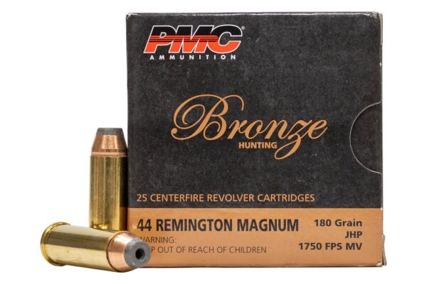 44 Remington Magnum 180 gr JHP Bronze Hunting 25/Box