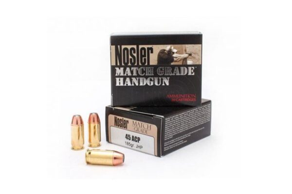 45 ACP 185 gr Jacketed Hollow Point Match Grade 20/Box