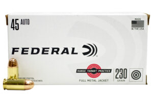45 ACP 230 gr FMJ Range and Target 50/Box