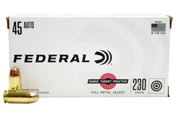 45 ACP 230 gr FMJ Range and Target 50/Box