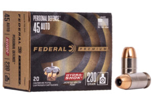 45 ACP 230 Gr Hydra-Shok JHP Personal Defense 20/Box