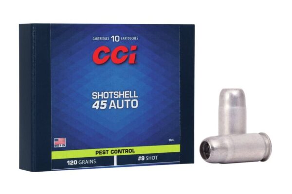 45 Auto 120 gr #9 Shot Aluminum 10/Box