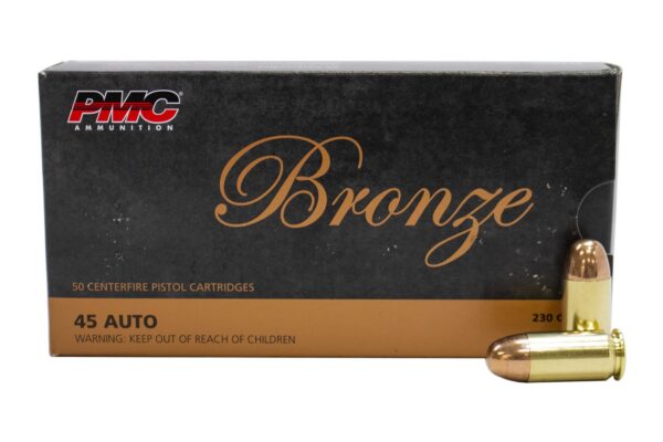 45 Auto 230 gr FMJ Bronze 50/Box