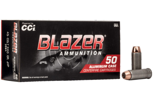 45 Colt 200 gr JHP Blazer Aluminum 50/Box