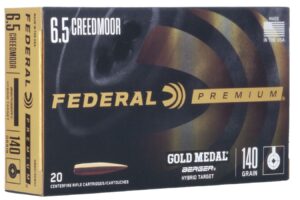 6.5 Creedmoor 140 Gr Berger Hybrid Target Premium Gold Metal 20/Box