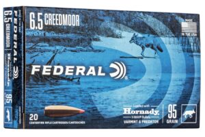 6.5 Creedmoor 95 Grain Hornady V-Max Varmint and Predator 20/Box