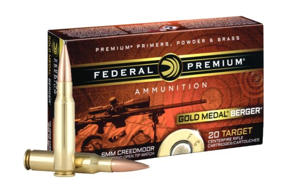 6mm Creedmoor 105 gr Hybrid OTM Gold Medal Berger 20/Box