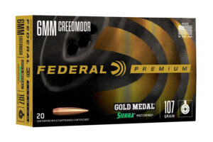 6mm Creedmoor 107 gr Gold Medal Sierra MatchKing 20/Box