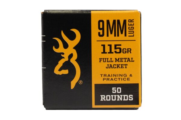 9mm 115 gr FMJ Training and Practice 50/Box