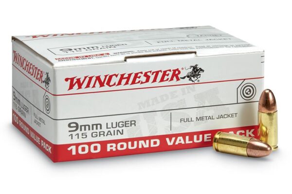 9mm 115 gr FMJ Value Pack 100/Box