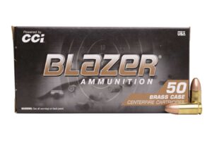 9mm 124 gr FMJ Blazer Brass 50/Box