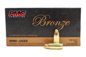 9mm 124 gr FMJ Bronze 50/Box