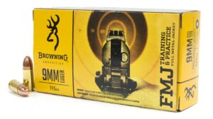 9mm Luger 115 gr FMJ Training and Practice 50/Box