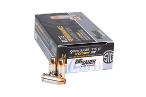 9mm Luger 115 gr JHP Elite V-Crown 50/Box