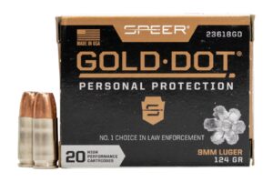 9mm Luger 124 gr Gold Dot Personal Protection Hollow Point 20/Box