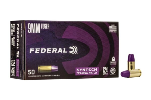 9mm Luger 124 gr TSJ Syntech Training Match 50/Box