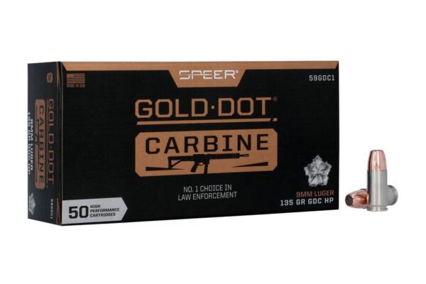 9mm Luger 135 Gr HP Gold Dot Carbine 50/Box