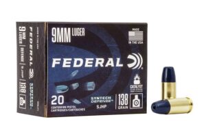 9mm Luger 138 GR SJHP Syntech Defense 20/Box