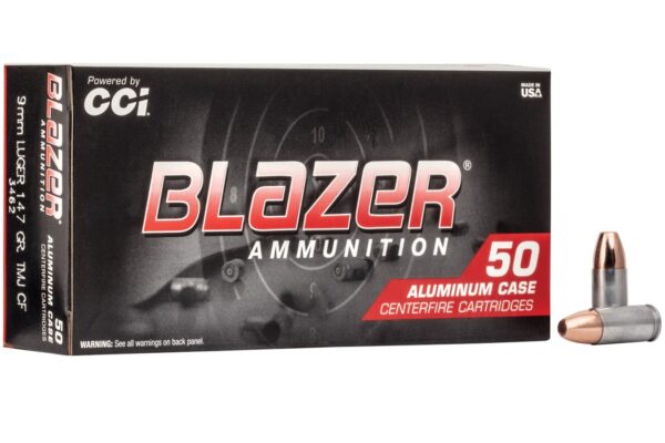 9mm Luger 147 gr TMJ Blazer Aluminum Clean-Fire 50/Box