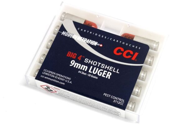 9mm Luger 50 gr #4 Shot Big 4 Shotshell 10/Box