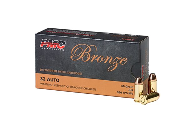 PMC Bronze 32 ACP 60 Grain JHP 50/box