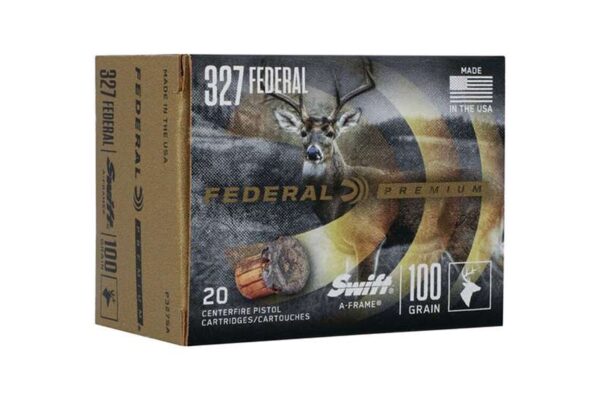 Premium 327 Federal Mag 100 gr Swift A-Frame 20/Box