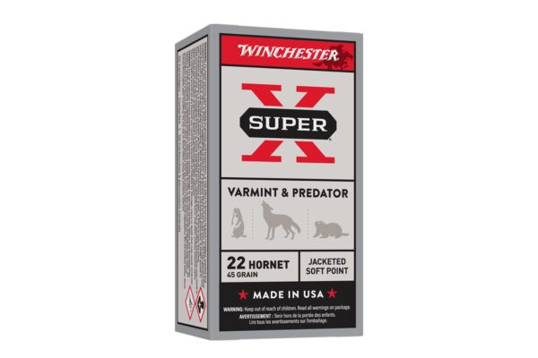 Super-X 22 Hornet 46 Grain JHP