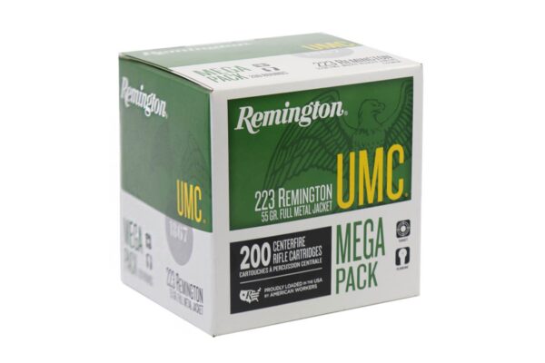 UMC 223 Remington Ammo 55 Grain FMJ Mega Pack 200 Rounds